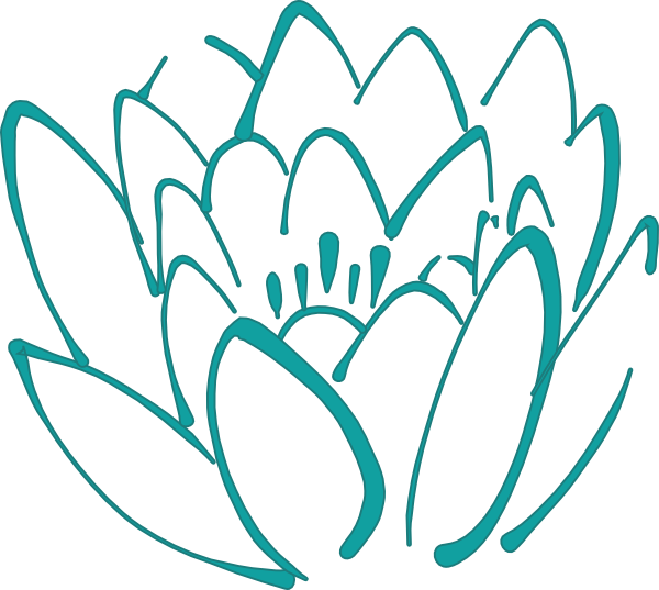 free blue lotus flower clip art - photo #31