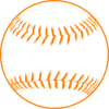 Orange Softball Clip Art