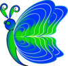 Butterfly Side Vantage Clip Art