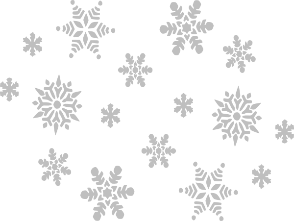 Gray Snowflakes Clip Art at Clker.com - vector clip art online, royalty