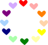 Heart Rainbow Clip Art