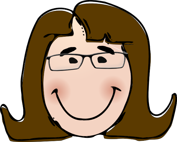 clipart girl glasses - photo #3