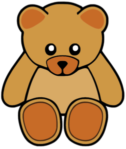 Brown Cute Teddy Bear Clip Art