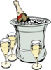 Champagne On Ice Clip Art