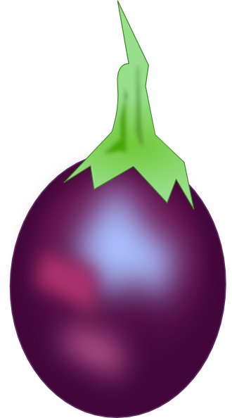 clipart black and white eggplant - photo #47