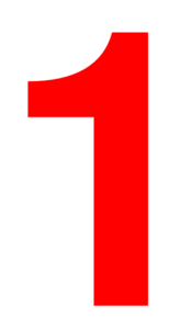 Number 1 Clip Art
