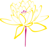 Pink Yellow  Lotus Clip Art