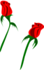 Red Rose Buds Clip Art