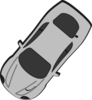 Gray Car - Top View - 230 Clip Art