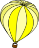 Hot Air Balloon Yellow Clip Art