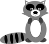 Raccoon Revised Clip Art