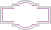 Box Label - Plum Silver Clip Art