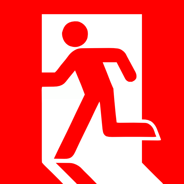 clip art no exit - photo #42