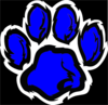 Blue Tiger Black Clip Art