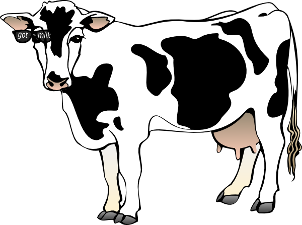 clip art man milking cow - photo #38