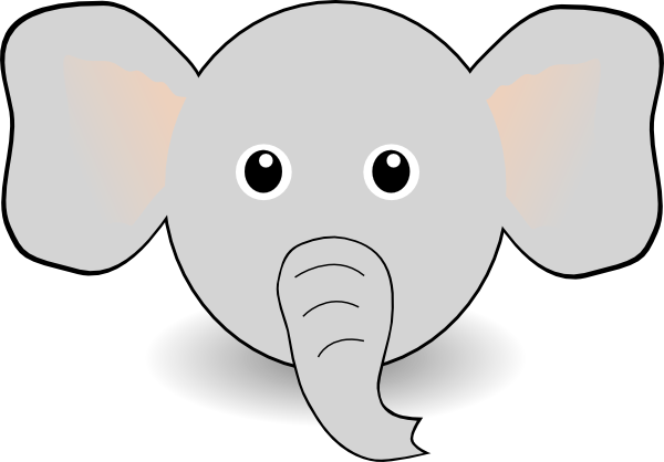 funny faces cartoon. Funny Elephant Face Cartoon