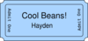 Cool Beans Hayden Clip Art