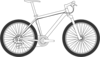 Bike White 2 Clip Art