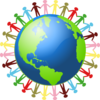 People Holding Hands Around The World Clip Art