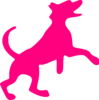 Pink Dog Clip Art