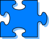 Blue Puzzle Piece Clip Art