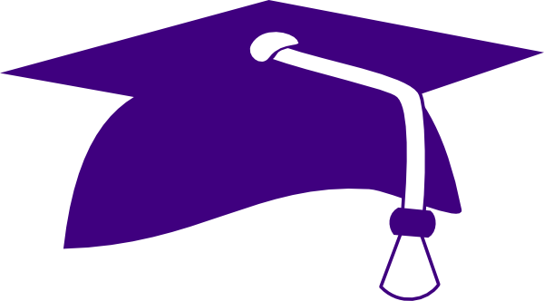 purple graduation cap clip art free - photo #9