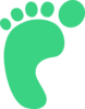Blue Foot Yes Clip Art