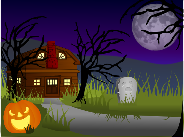 clipart haunted halloween houses - photo #41