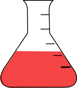Red Flask Clip Art