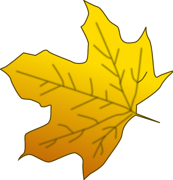 yellow leaves clip art - photo #5