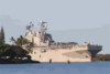 The Amphibious Assault Ship Uss Peleliu (lha 5) Transits The Channel Into Pearl Harbor For A Short Port Visit Clip Art