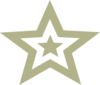 Star Military Green Softened Clip Art