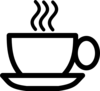 B/w Coffee Cup Clip Art