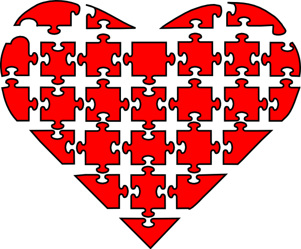 heart puzzle clipart - photo #3