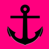 Anchor Pink Background Clip Art