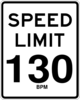 Speed Limite 130 Clip Art