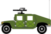 Humvee Coloured Clip Art