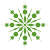 Green Snowflake Clip Art