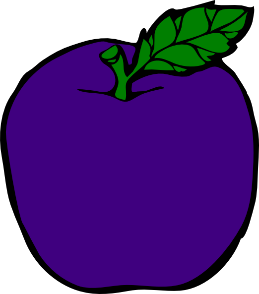 Purple Apple Clip Art at Clker.com - vector clip art online, royalty