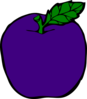 Purple Apple Clip Art
