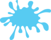 Blue Splat - High Res Clip Art