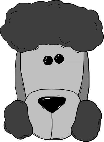 cartoon dog face. By bold stock dog mar Have