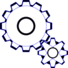 Simple Gears Clip Art