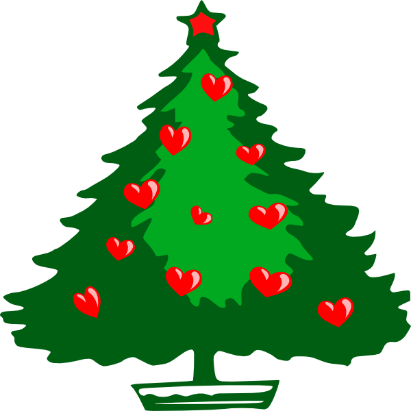 christmas heart clipart free - photo #1