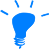 Blue Light Bulb Clip Art