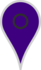 Google Map Pointer Violet Clip Art
