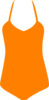 Orange Swim Suit Clip Art