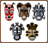 Tribal Masks Clip Art