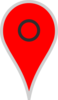 Google Map Pointer Red Clip Art