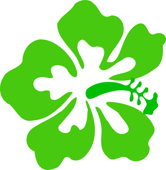 Green Tropical Flower Clip Art at Clker.com - vector clip art online